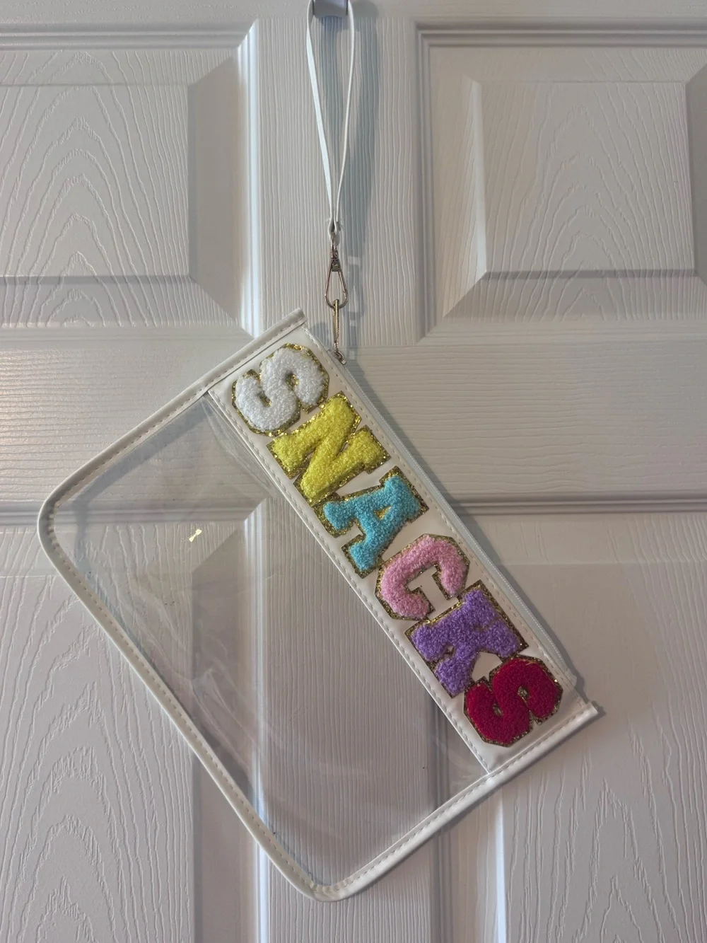 Oversized “SNACKS” Wristlet